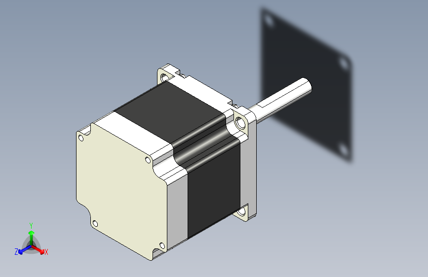 步进电机3D图57J1854-428-60