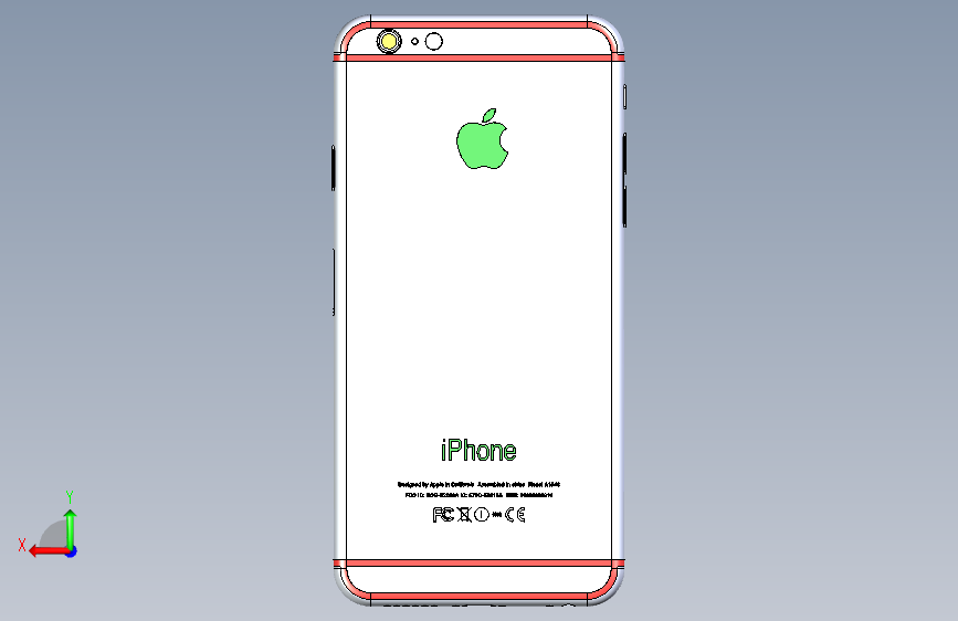 iPhone 6 背面视图