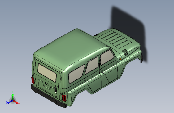 УАЗ-3151-8陆军版3151，越野4x4越野车车身