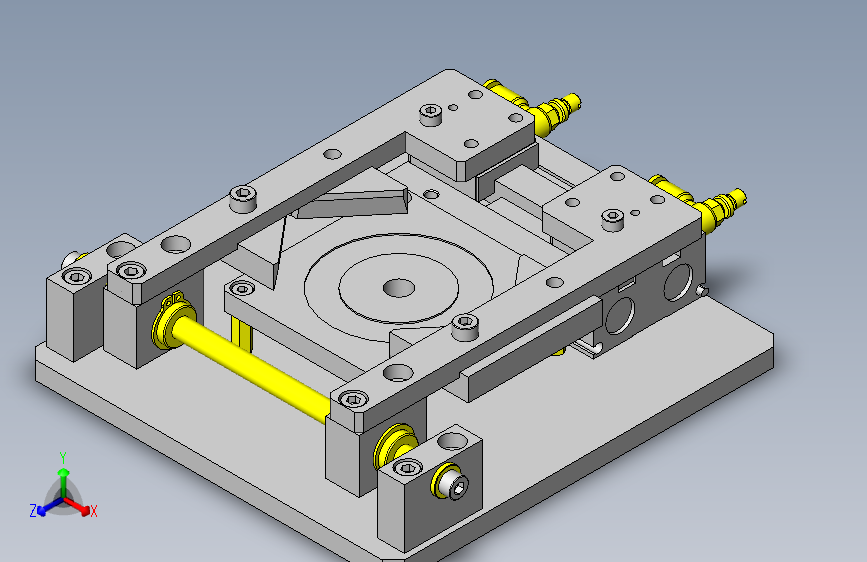 No.000464 夹紧夹具_SOLIDWORKS 2010_模型图纸下载 – 懒石网