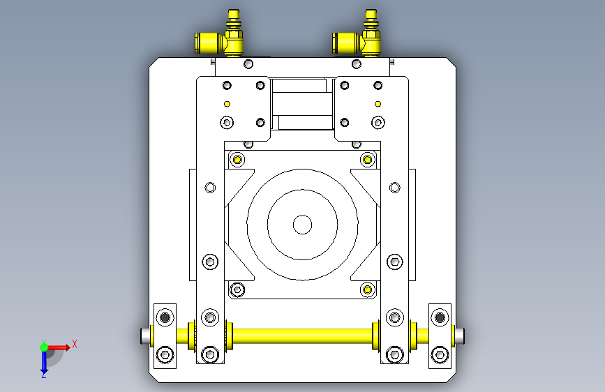 No.000464 夹紧夹具_SOLIDWORKS 2010_模型图纸下载 – 懒石网