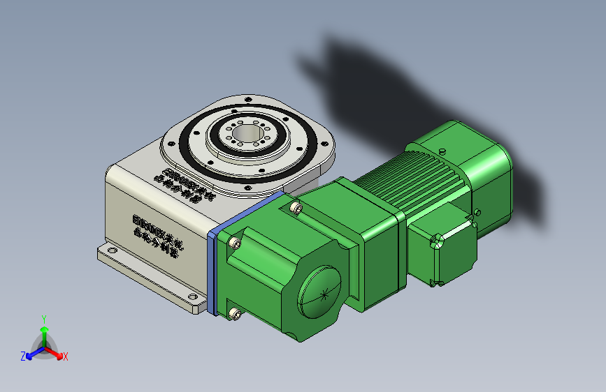 ER-RU110DA英锐凸轮分割器配电机全套3D图档，ER-RU110DA英锐凸轮分割器配电机全套3D图档
