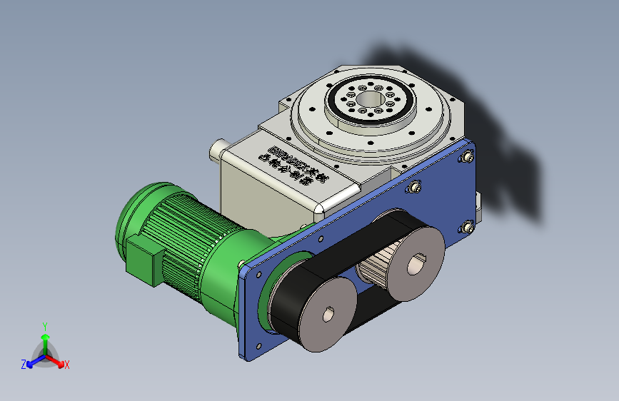 ER-RU180DT英锐凸轮分割器全套3D图档，ER-RU180DT英锐凸轮分割器配电机减速机全套3D模型图纸