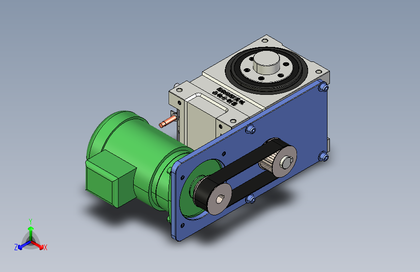 ER-RU110DF英锐凸轮分割器全套3D图档，ER-RU110DF英锐凸轮分割器配电机减速机全套3D模型