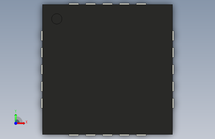 高频QFN_STEP_模型图纸下载 – 懒石网