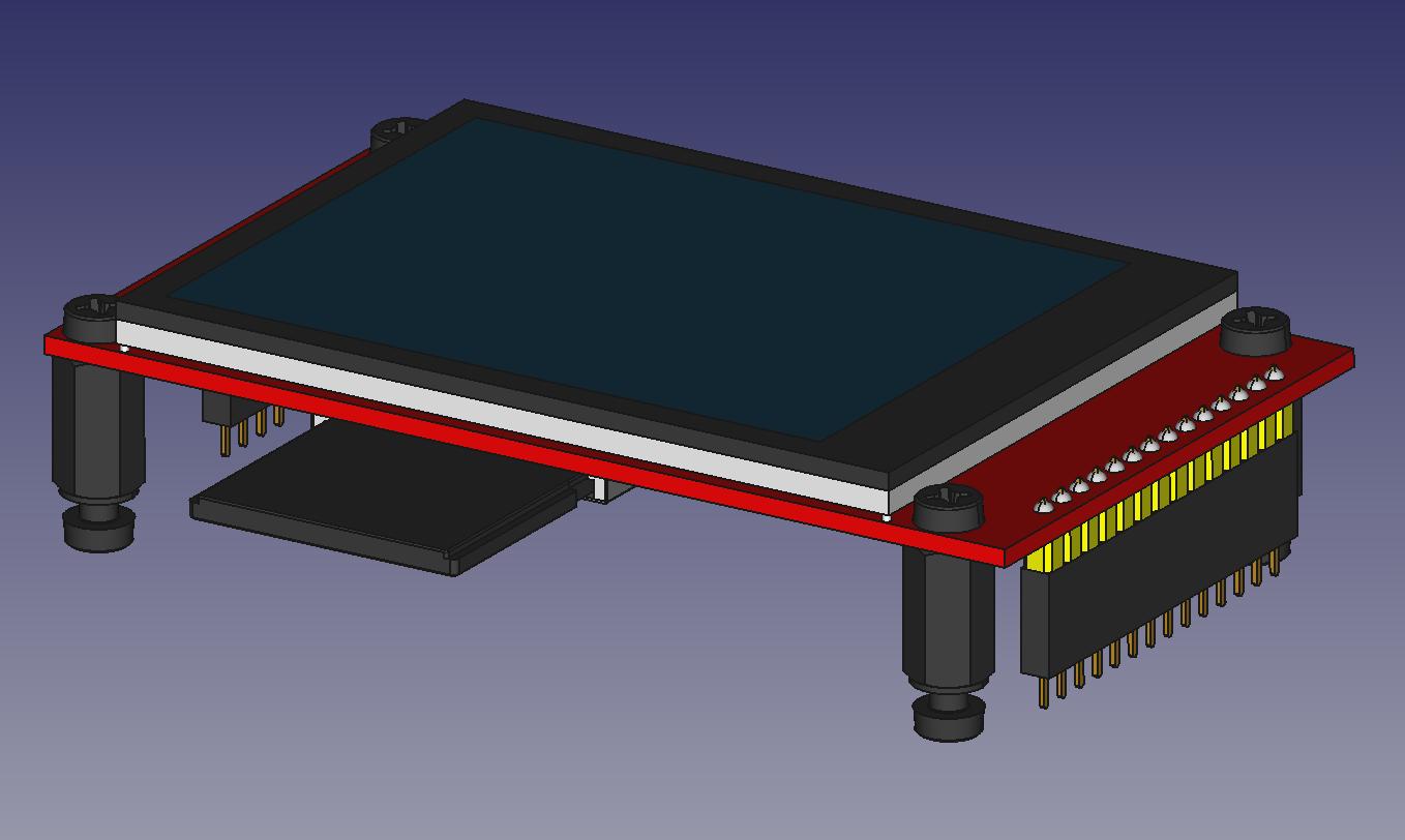 TFT LCD 240x320 显示屏带 SD 卡插槽