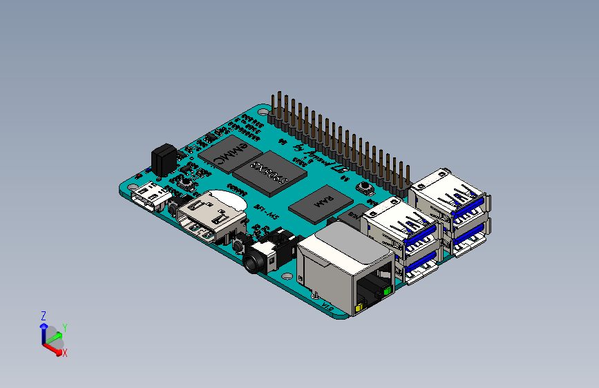 BananaPI M5香蕉派 M5开发板模型