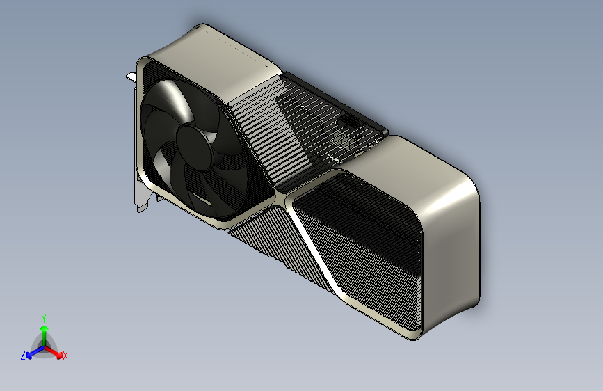 Nvidia RTX4090显卡精细模型.STP