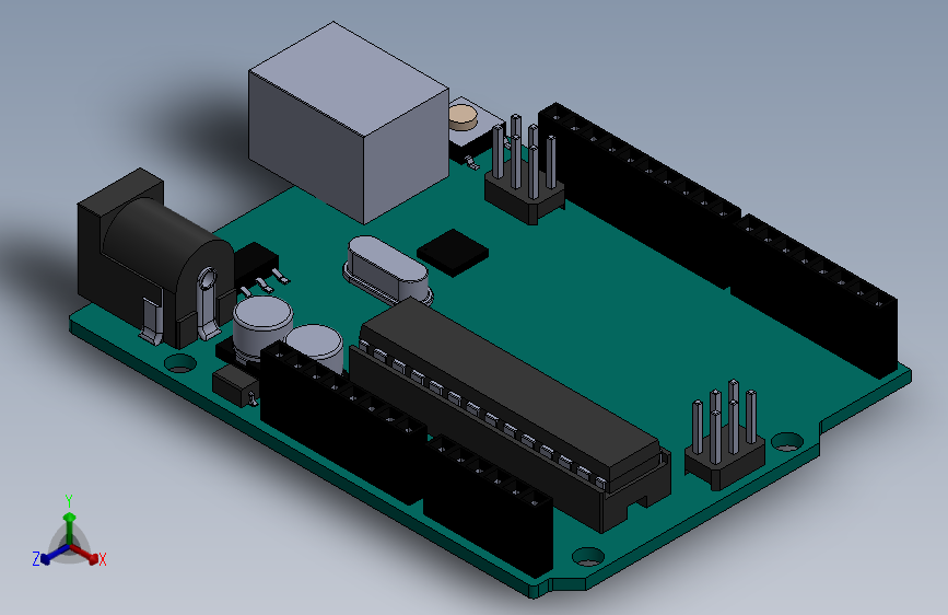 Arduino Uno R3 - 继电器_SOLIDWORKS 2013_模型图纸下载 – 懒石网