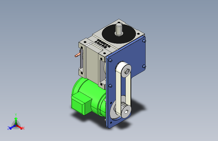ER-RU110DS英锐凸轮分割器配电机全套3D图档 (1)