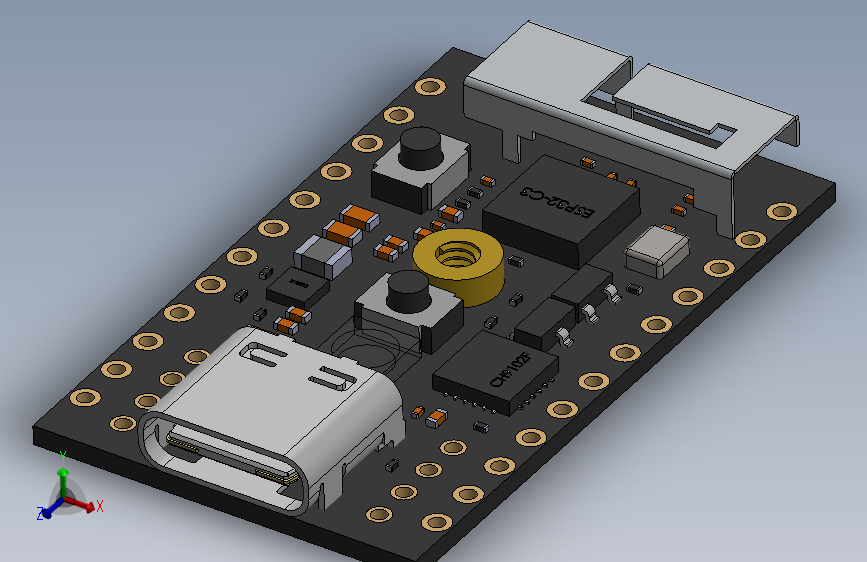 M5Stamp C3物联网模块采用ESPRESSIF ESP32-C3 RISC-V MCU，具有Wi-Fi连接功能_SOLIDWORKS ...