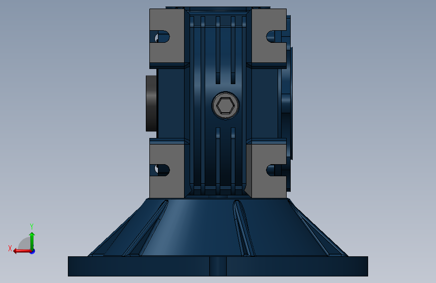 典型蜗轮齿轮箱模型完整模型 Solidworks 2014 模型图纸下载 懒石网