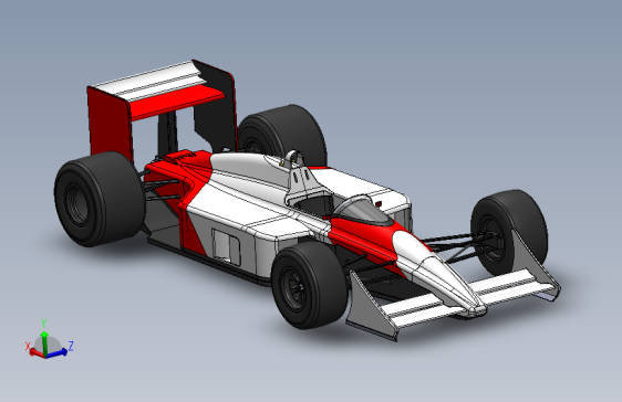 F1方程式赛车精细模型