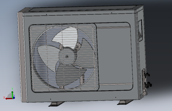 空调系统空调外机完整模型
