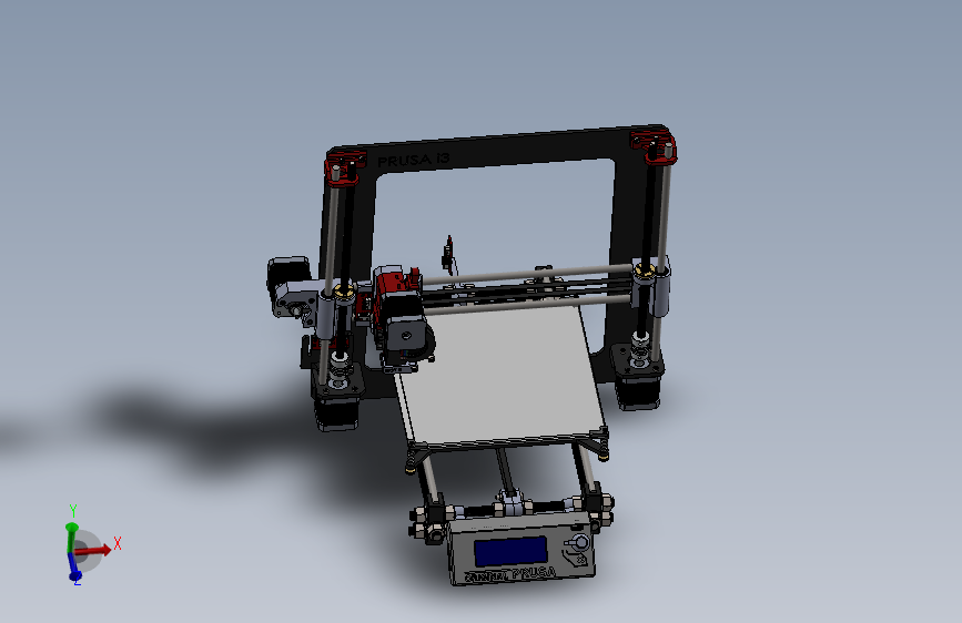 基于原始prusa i3的直接挤压200x200x170 mm 3D打印机