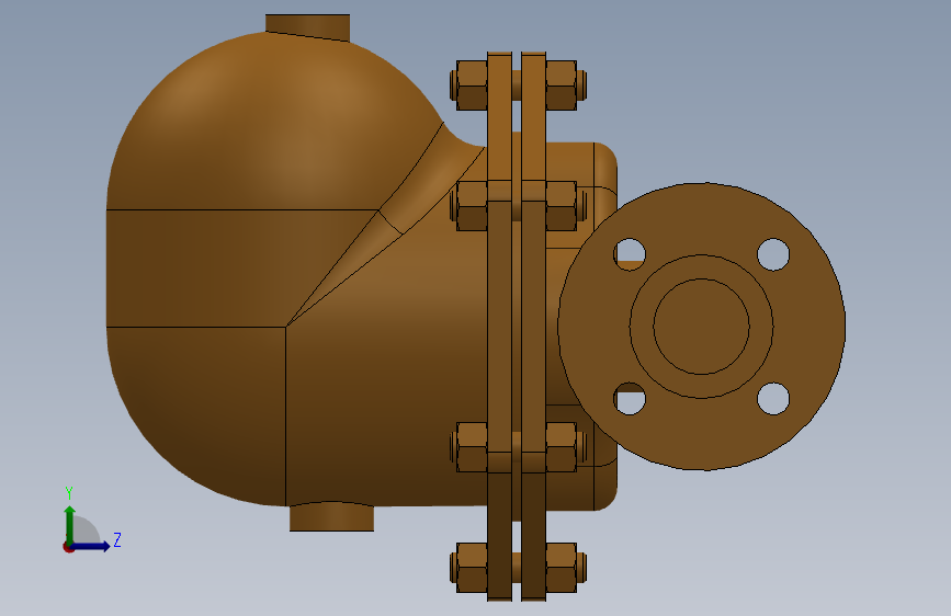 CA44S 碳钢空气和气体疏水阀 DN40-DN50[CA44S DN40 ASME300]_SOLIDWORKS 2018_模型图纸下载 – 懒石网