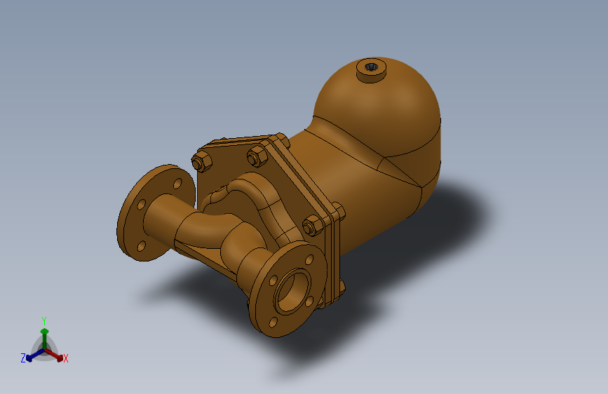 CA44S 碳钢空气和气体疏水阀 DN40-DN50[CA44S DN40 ASME300]_SOLIDWORKS 2018_模型图纸下载 – 懒石网