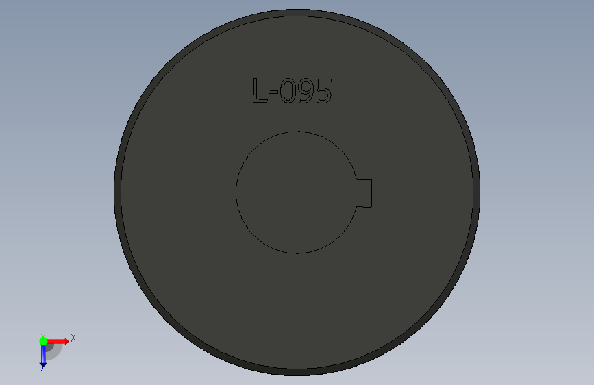 联轴器 L-095 俯视图