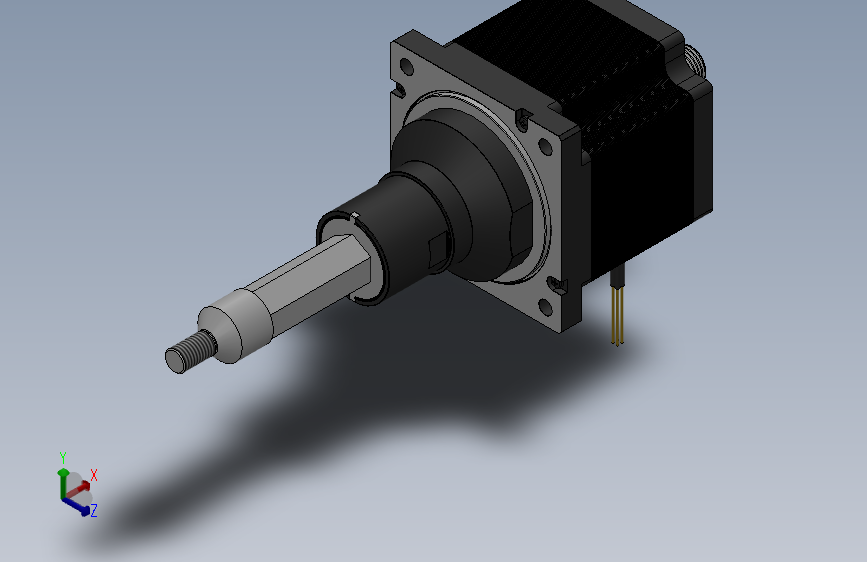 34HS-D固定式直线步进电机[34HS1403-50.8D]_SOLIDWORKS 2018_模型图纸下载 – 懒石网
