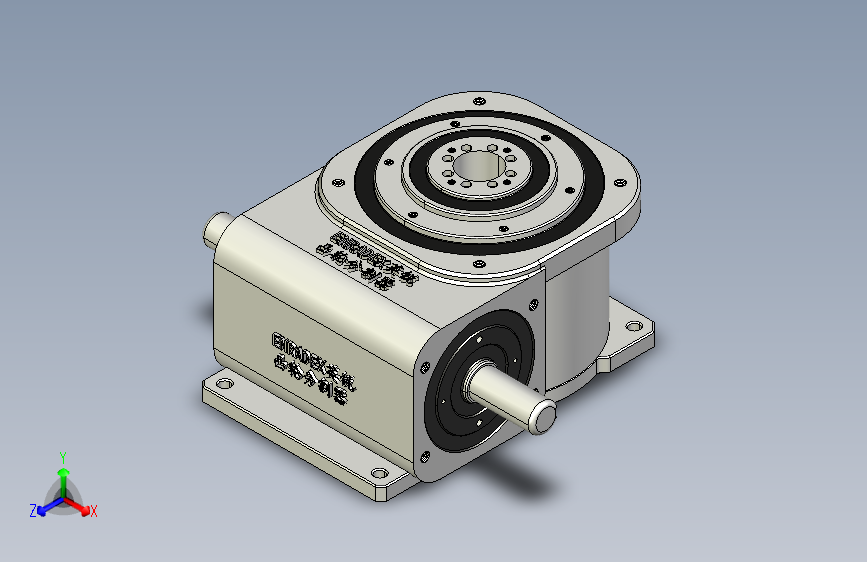 ER-RU90DA英锐凸轮分割器3D标准图纸