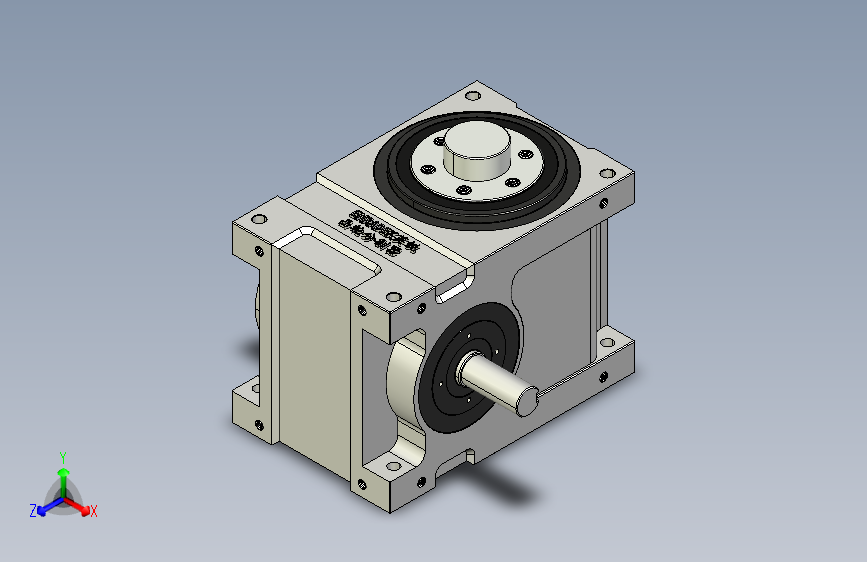 ER-RU110DF英锐凸轮分割器3D标准图纸