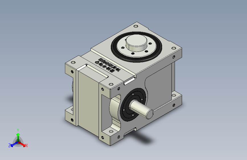 ER-RU140DF英锐凸轮分割器3D标准图纸