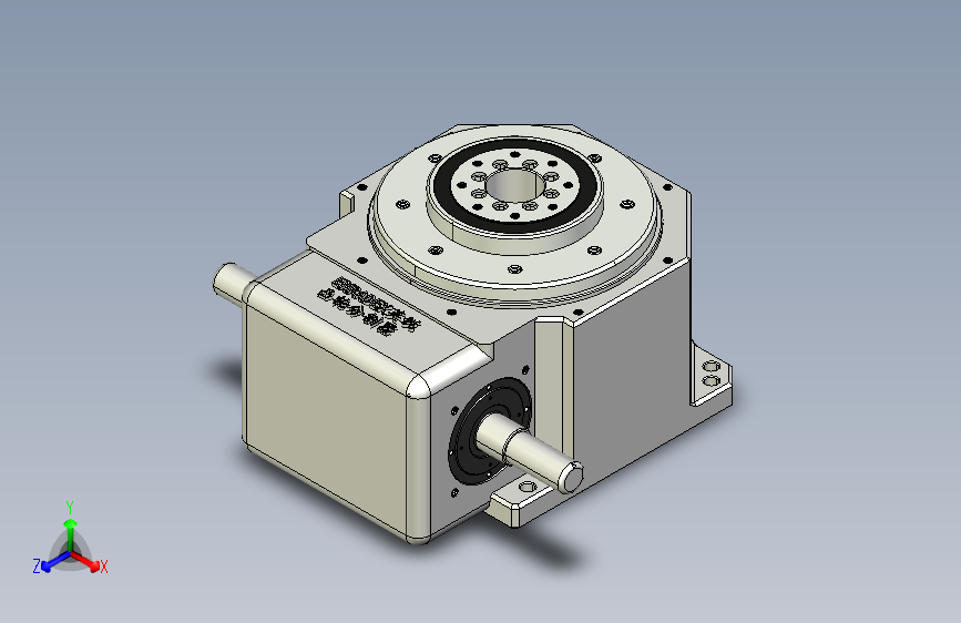 ER-RU140DT英锐凸轮分割器3D标准图纸