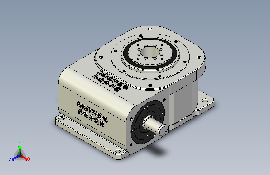 ER-RU150DA英锐凸轮分割器3D标准图纸