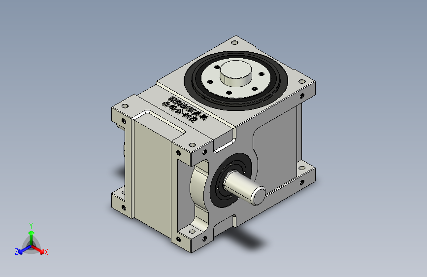 ER-RU180DF英锐凸轮分割器3D标准图纸