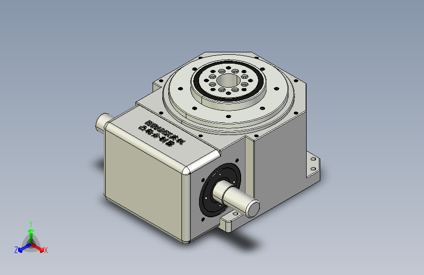 ER-RU180DT英锐凸轮分割器3D标准图纸