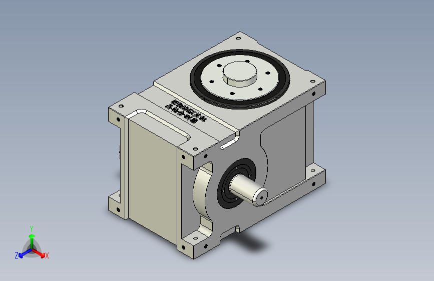 ER-RU250DF英锐凸轮分割器3D标准图纸