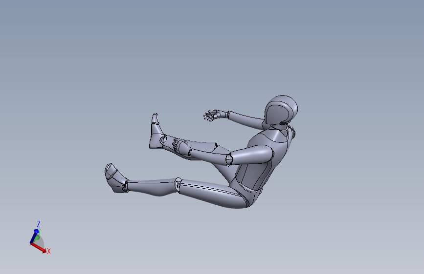 solidworks格式的铰链连接的假人模型