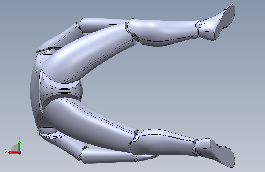 solidworks格式的铰链连接的假人模型