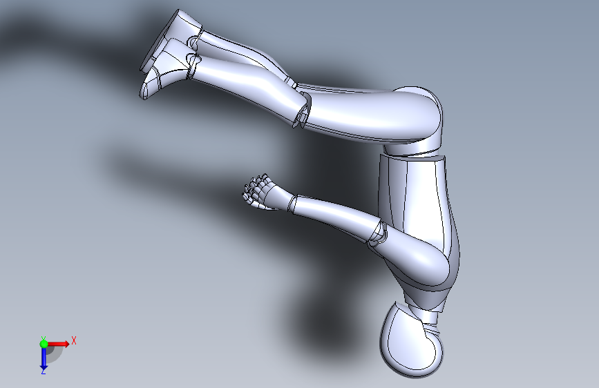 solidworks格式的铰链连接的假人模型