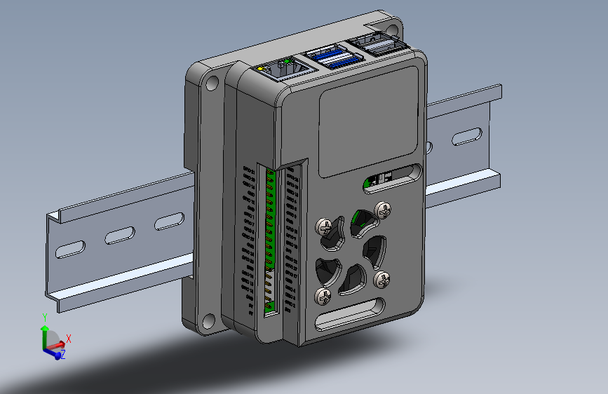 型材导轨Raspberry pi 4安装的外壳sw