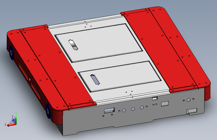 A27  仓储用穿梭agv小车 自动搬运小车3D模型图纸 Solidworks设计 附STEP格式