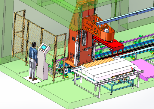 A55  Rail Guided Vehicle轨道导向RGV车系统3D图纸 STEP格式
