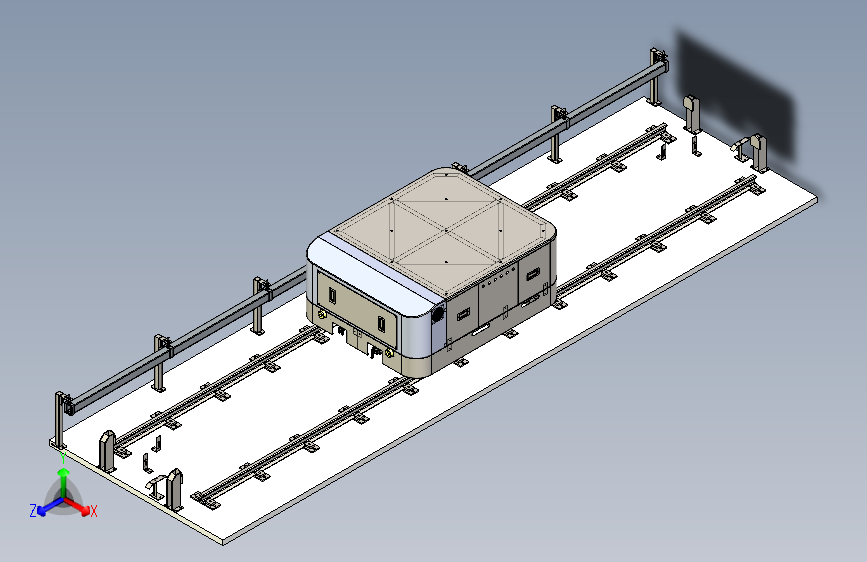 A58  简易物流自动化必备RGV(穿梭车)3D模型图纸 STEP格式