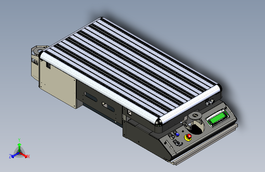 A54 Comau AGILE1500 AGV智能导航车模型3D图纸 STEP格式 主视图