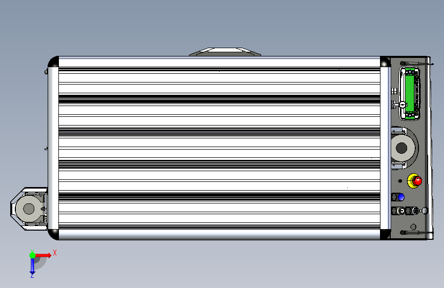 A54 Comau AGILE1500 AGV智能导航车模型3D图纸 STEP格式 俯视图