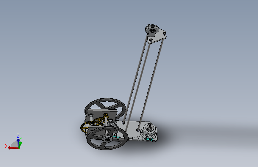 B01  无碳小车三维建模图纸 solidworks设计