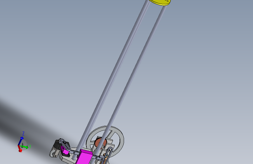 B12  转向连续的无碳小车三维建模图纸 solidworks设计