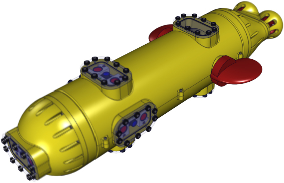 C12  AUV水下机器人原型设计 SOLIDWORKS建模