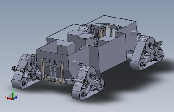 D20-遥控搬运履带车结构3D图纸 Solidworks设计 附STEP