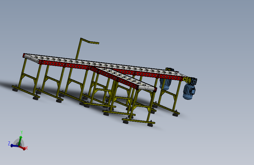 25--bantli-konveyor输送机3D数模图纸 Solidworks设计