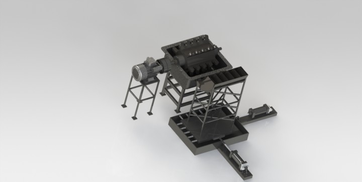 26--零件运输系统设备3D图纸 Solidworks设计