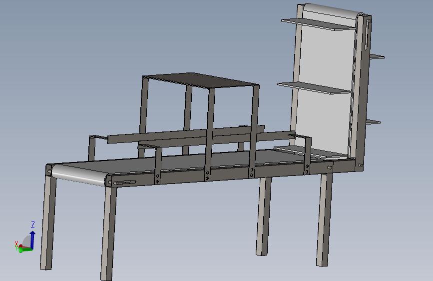 68--输送机和升降机简易演示结构3D图纸 Solidworks设计
