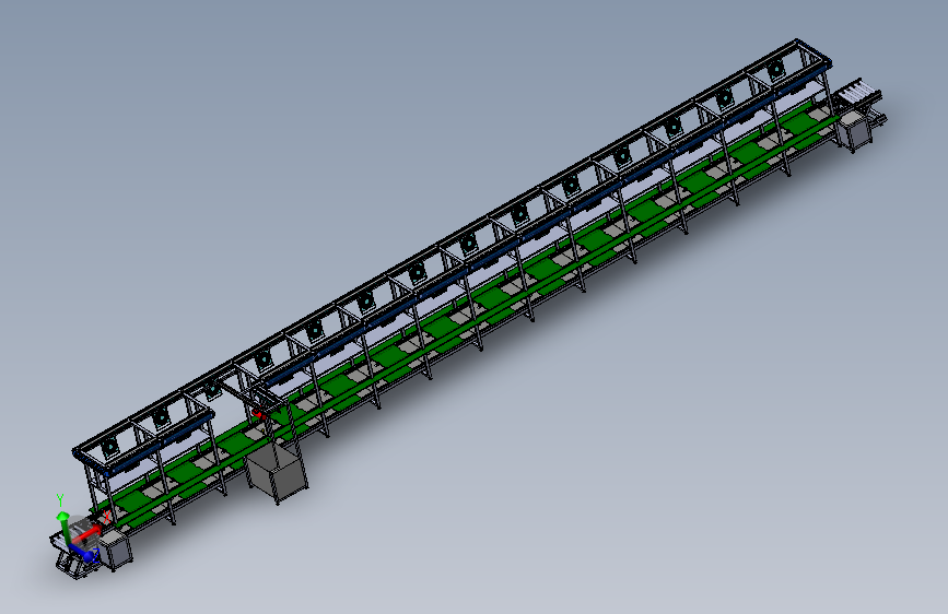 75--双层倍速链双层双侧差速链3D图纸 Solidworks设计