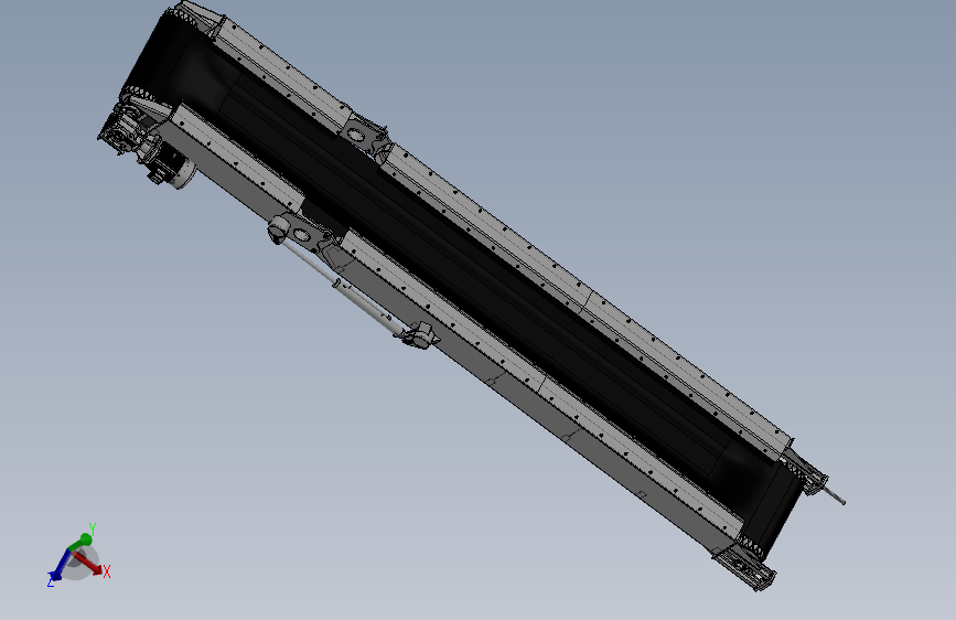 84 带液压折叠皮带输送线3d模型图纸 Solidworks设计 Solidworks 2015 模型图纸下载 懒石网