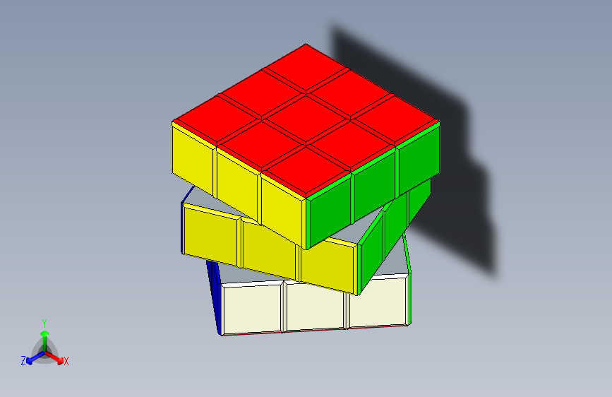 3×3×3魔方 主视图